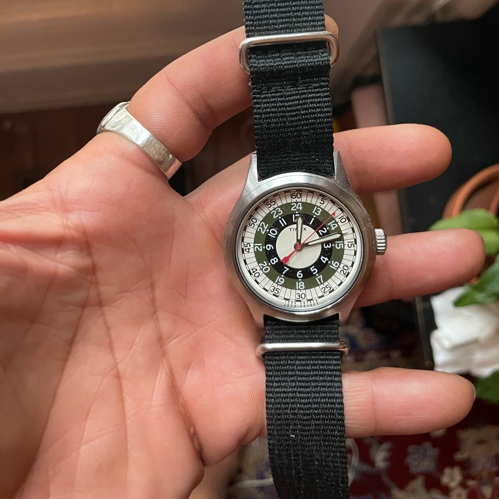 Timex x Todd Snyder MOD Inspired 40mm Black NATO Strap Watch